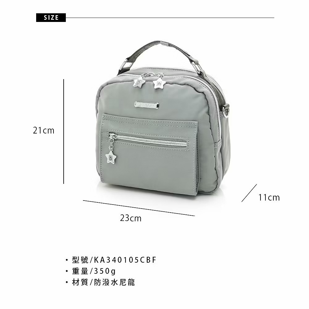 [金安德森 Kinloch Anderson] 城市酷玩 輕巧3way隨身包-灰綠 後背包 斜背包 三用包 外出包-細節圖9
