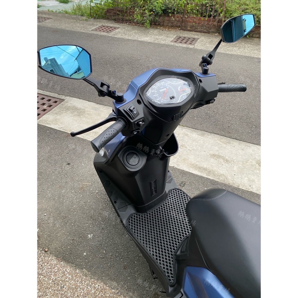 🐧「現貨！！送彩鈦螺絲」防眩光藍鏡 通用可調式後照鏡 電動車 迪爵 JETSL 曼巴 DRG FORCE KRV-細節圖4