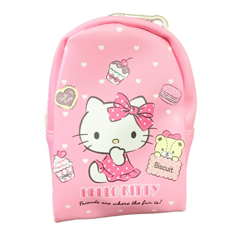 薴萌樂園🌺三麗鷗 Hello Kitty KT PU背包式零錢包-規格圖1