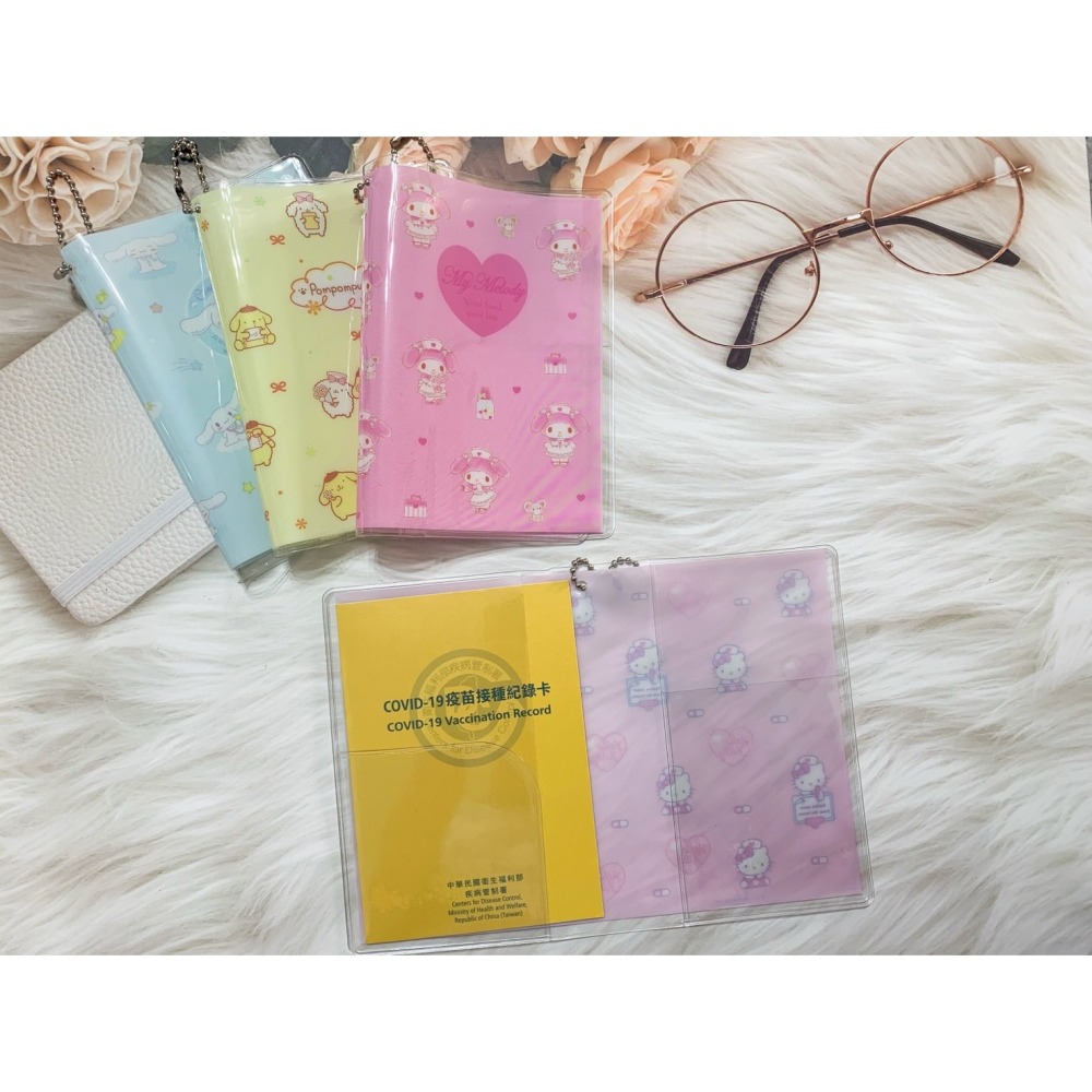 薴萌樂園🌺三麗鷗 護照保護套4入組-細節圖2