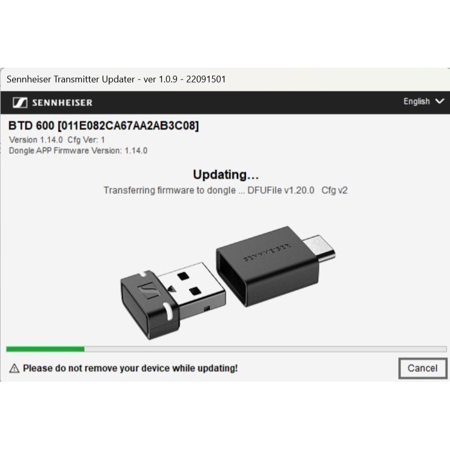 原廠全新 2年保固 Sennheiser BTD600藍芽接收器 支援aptX 提升電腦手機音質-細節圖5