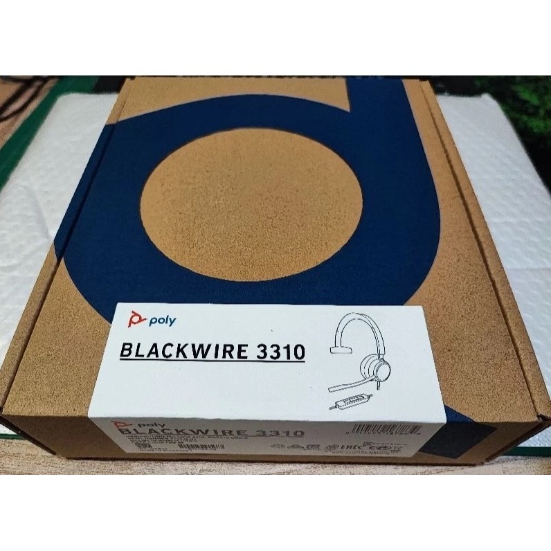 全新原廠貨 2年保固 Poly Plantronics Blackwire C3310 USB線控頭戴單耳耳機-細節圖3