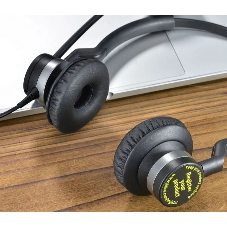 全新現貨 適用Jabra 捷波朗 Biz2300 Biz2400 系列 耳機套 皮質耳套 透氣舒適-細節圖2