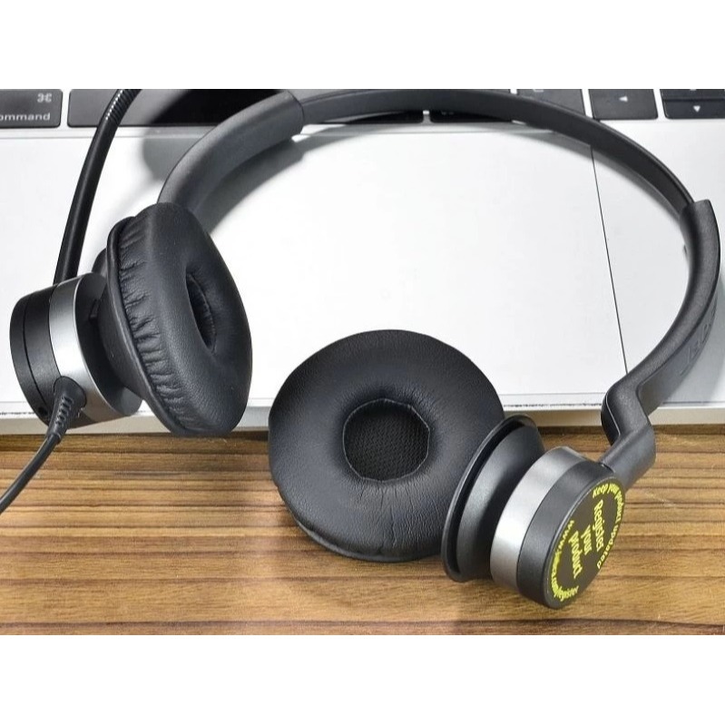 全新現貨 適用Jabra 捷波朗 Biz2300 Biz2400 系列 耳機套 皮質耳套 透氣舒適-細節圖3