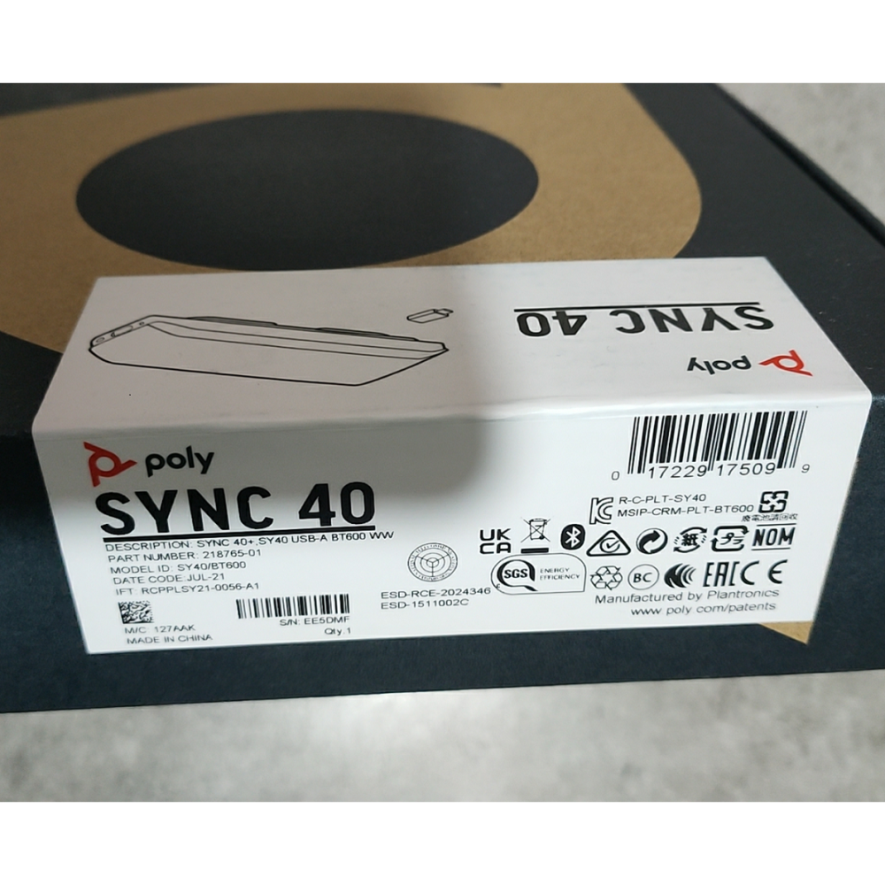 全新原廠貨 二年保固 Poly Sync 40M Sync40M+／BT700接收器 可無線串接 全向麥克風／揚聲器-細節圖5