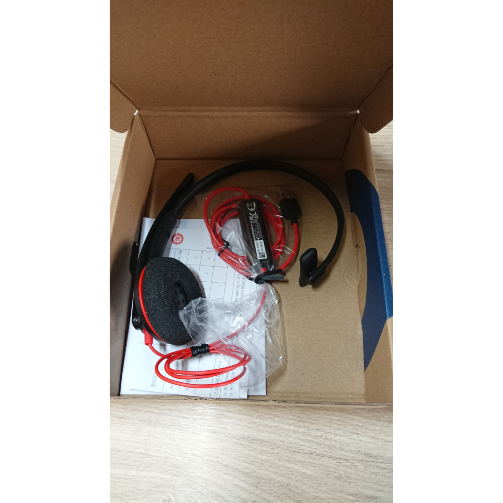 全新原廠貨 2年保固 Poly Plantronics Blackwire C3210 USB 頭戴式單耳線控耳機-細節圖2