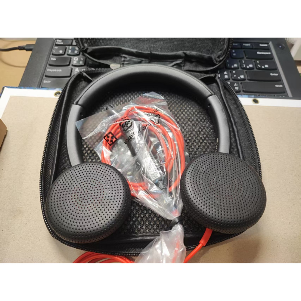 全新原廠貨 2年保固 Poly Blackwire C3325 USB／3.5mm耳機線雙介面 頭戴式降噪雙耳耳機-細節圖3