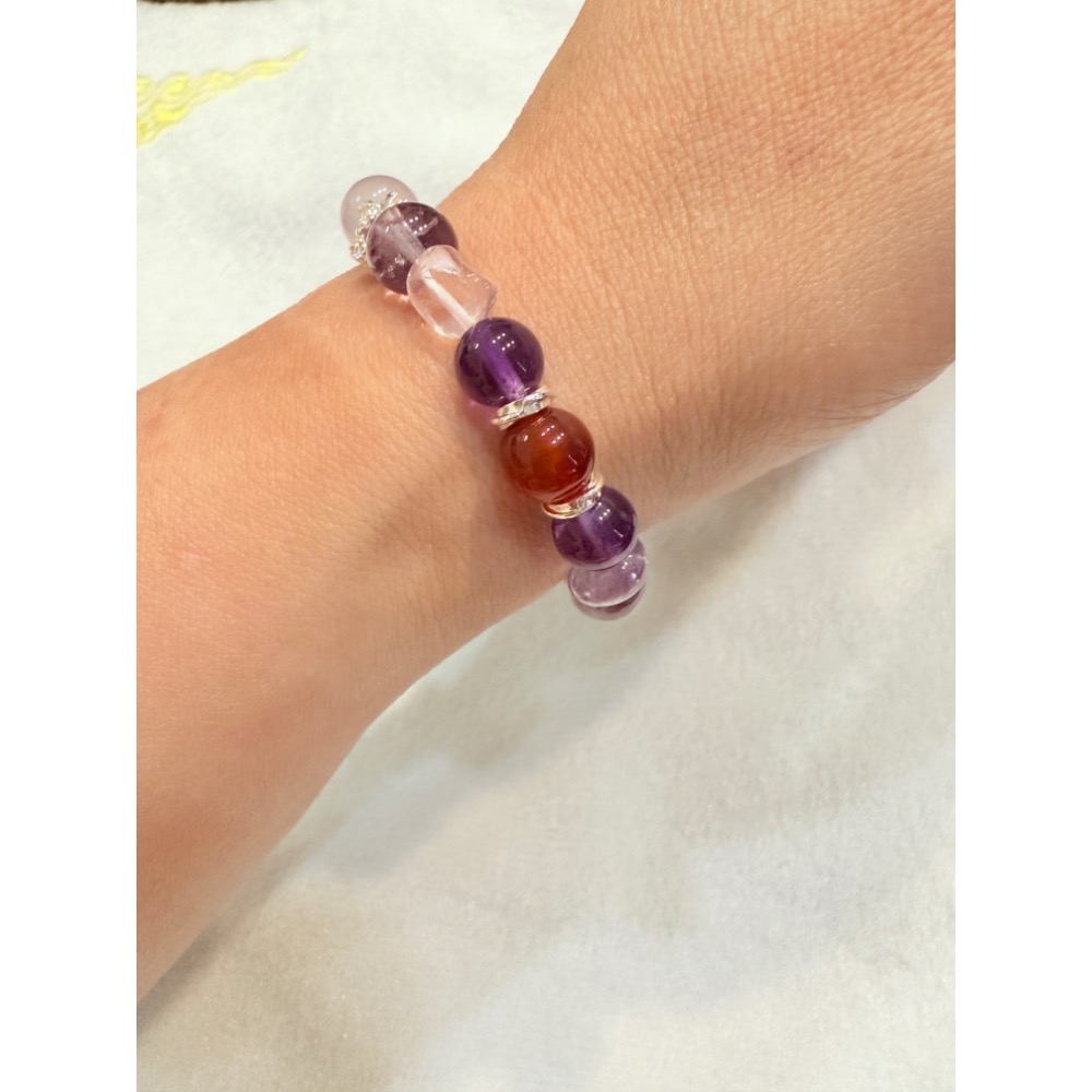 紫水晶/紅瑪瑙/薰衣草紫水晶/粉晶-細節圖3