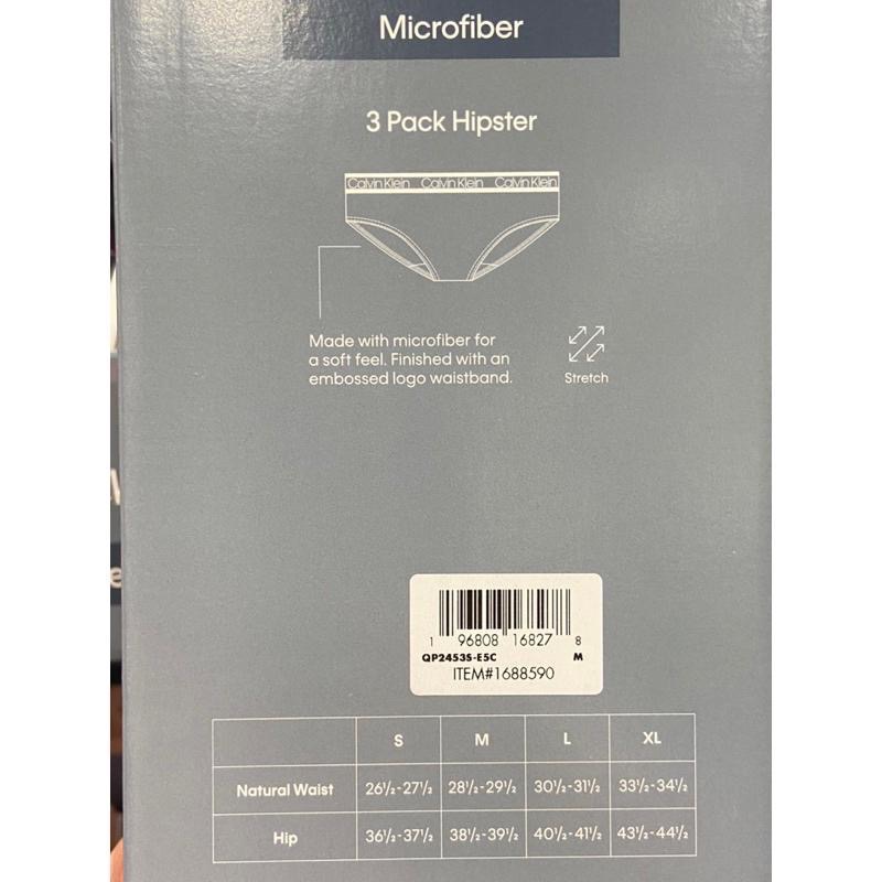 CALVIN KLEIN 凱文克萊女內褲三入組 美國尺寸US:S~XL-吉兒好市多COSTCO代購-細節圖5