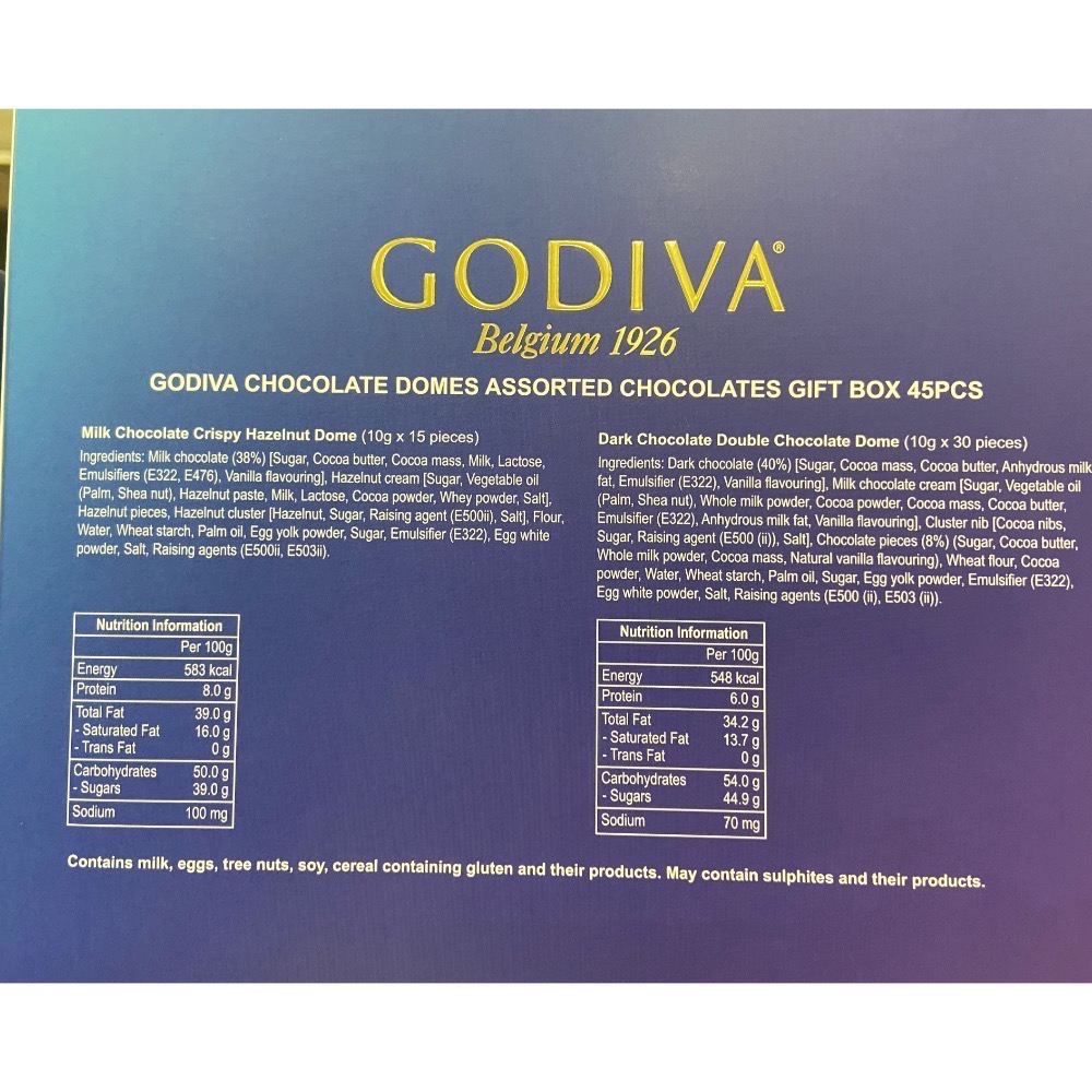 🎉現貨特價！GODIVA 臻粹綜合含餡巧克力禮盒 45顆共450公克-吉兒好市多COSTCO代購-細節圖3