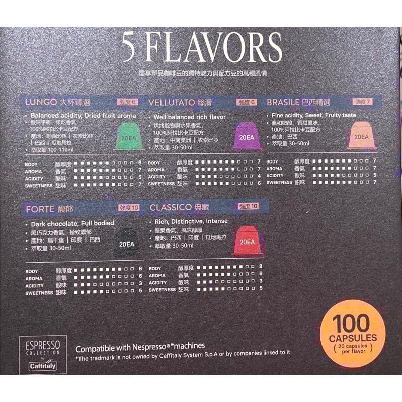 CAFFITALY 鋁製咖啡膠囊組100顆 適用NESPRESSO咖啡機-吉兒好市多COSTCO代購-細節圖2