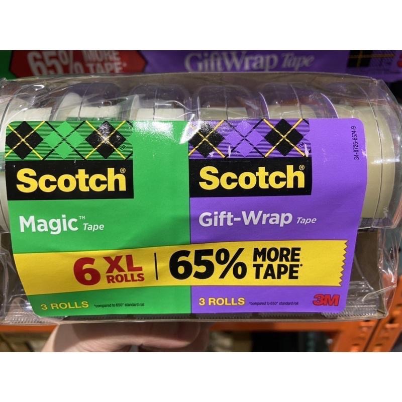 🎉現貨特價！3M Scotch 隱形膠帶+透明包裝膠帶六入組（隱形X3+透明X3)-吉兒好市多COSTCO代購-細節圖2