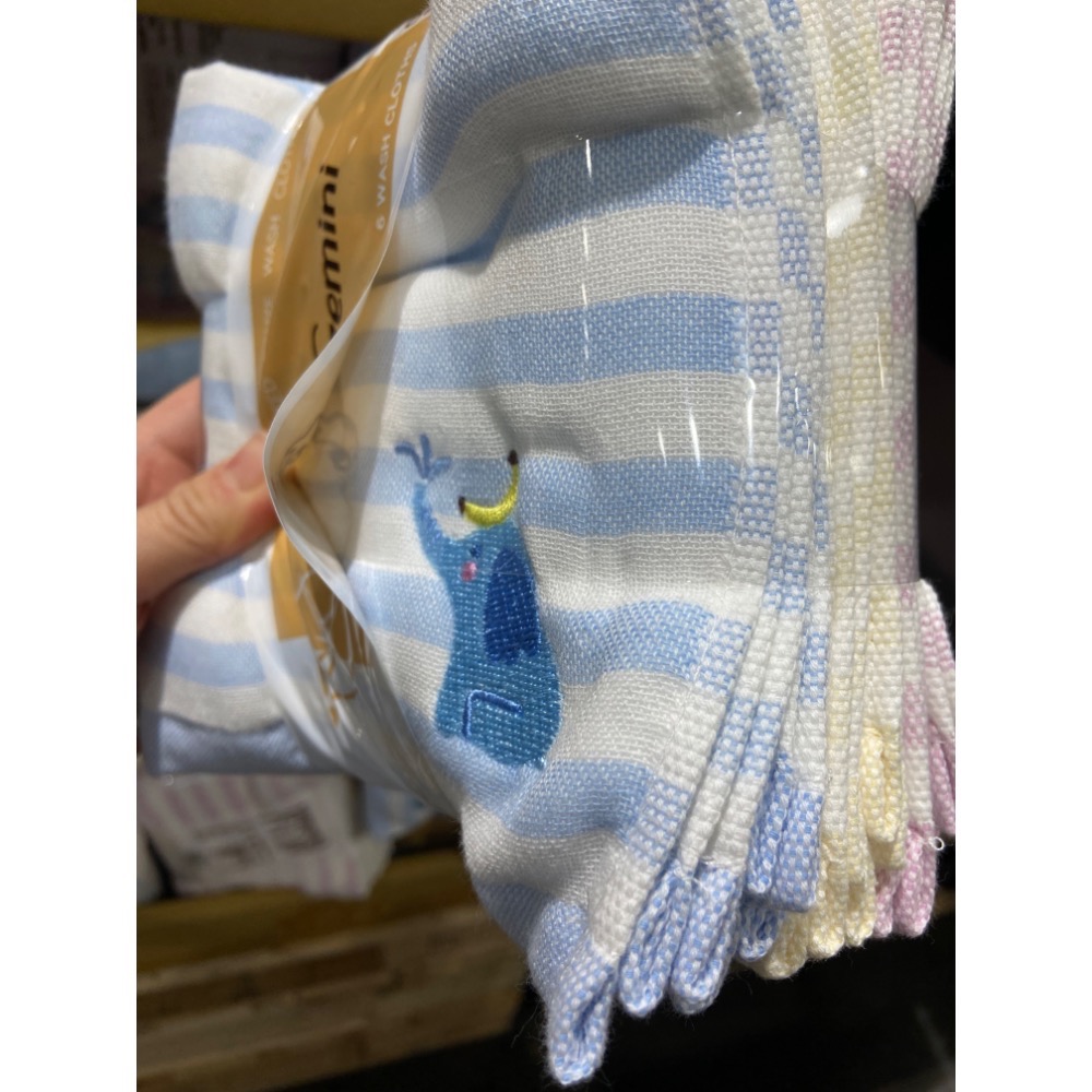 🎉現貨特價！GEMINI純棉無捻紗布方巾6入組 尺寸約34X34公分-吉兒好市多COSTCO代購-規格圖11