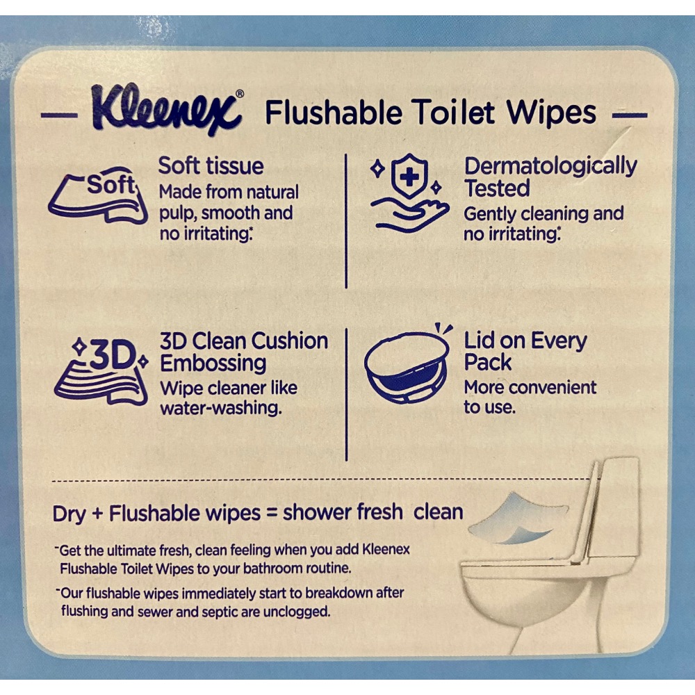 KLEENEX 舒潔濕式衛生紙 每包46抽X14包入-吉兒好市多COSTCO代購-細節圖5