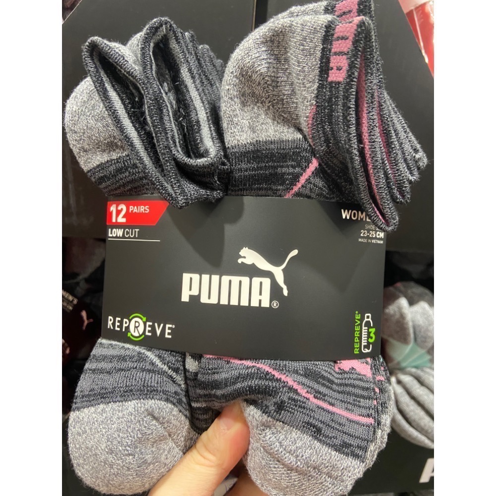 🎉現貨特價！PUMA彪馬女運動短襪 女快乾排汗短襪十二雙入 單一尺寸-吉兒好市多COSTCO代購-細節圖4