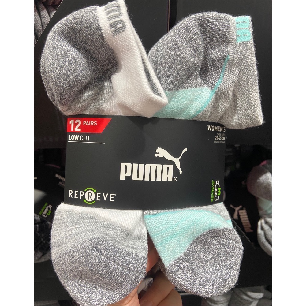 🎉現貨特價！PUMA彪馬女運動短襪 女快乾排汗短襪十二雙入 單一尺寸-吉兒好市多COSTCO代購-細節圖6