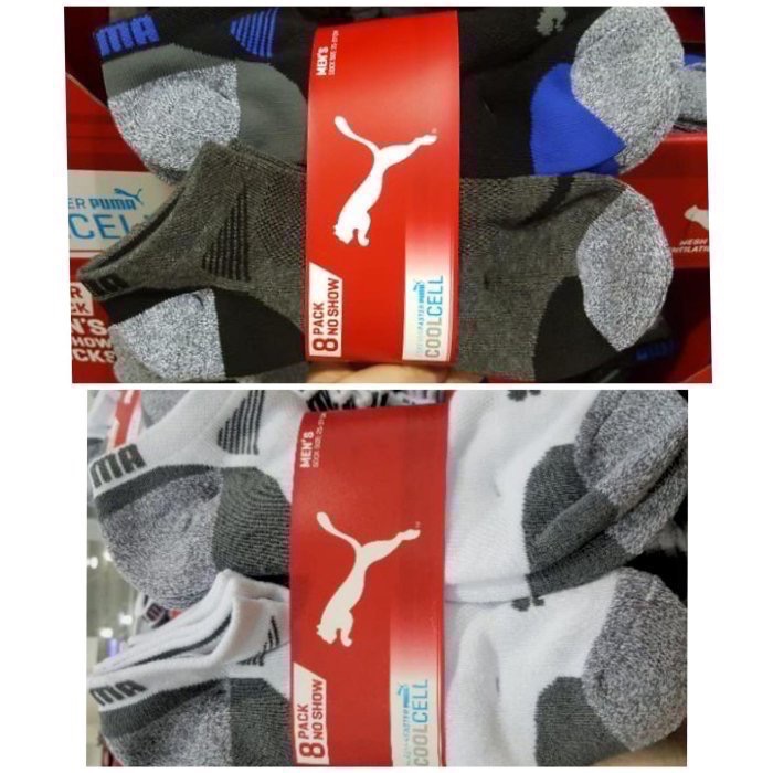 🎉現貨特價！PUMA彪馬 男運動短襪八雙入/12雙入 單一尺寸-吉兒好市多COSTCO代購-細節圖2