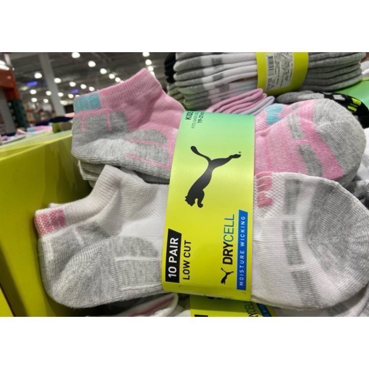 🎉現貨特價！PUMA 兒童短襪10雙入 適合鞋子尺寸19～21公分-吉兒好市多COSTCO代購-細節圖2