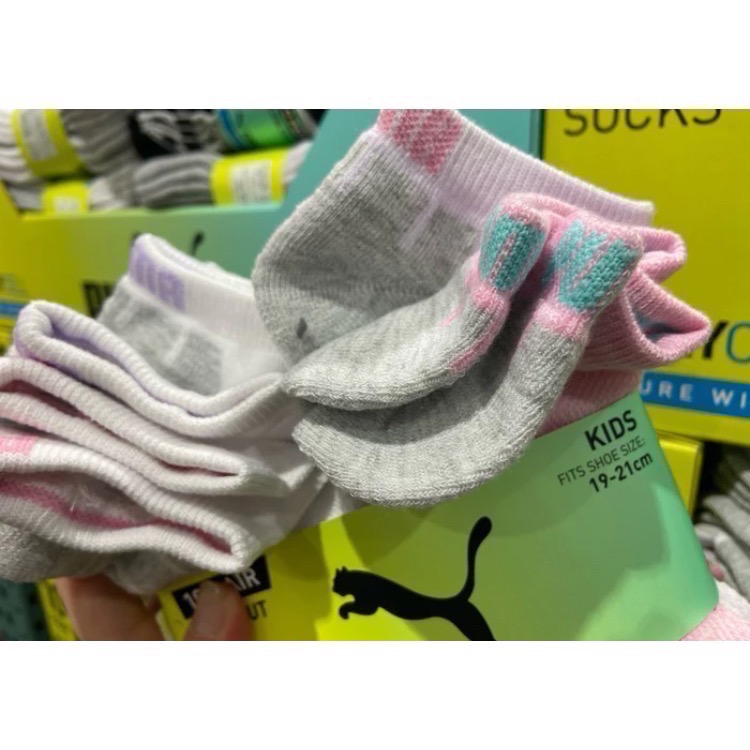 🎉現貨特價！PUMA 兒童短襪10雙入 適合鞋子尺寸19～21公分-吉兒好市多COSTCO代購-細節圖4