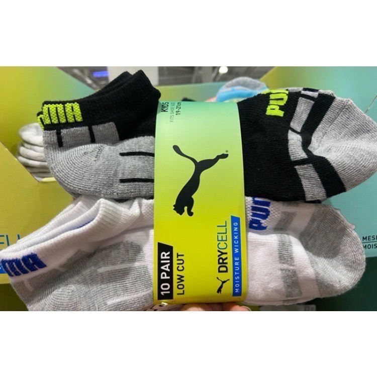 🎉現貨特價！PUMA 兒童短襪10雙入 適合鞋子尺寸19～21公分-吉兒好市多COSTCO代購-細節圖5