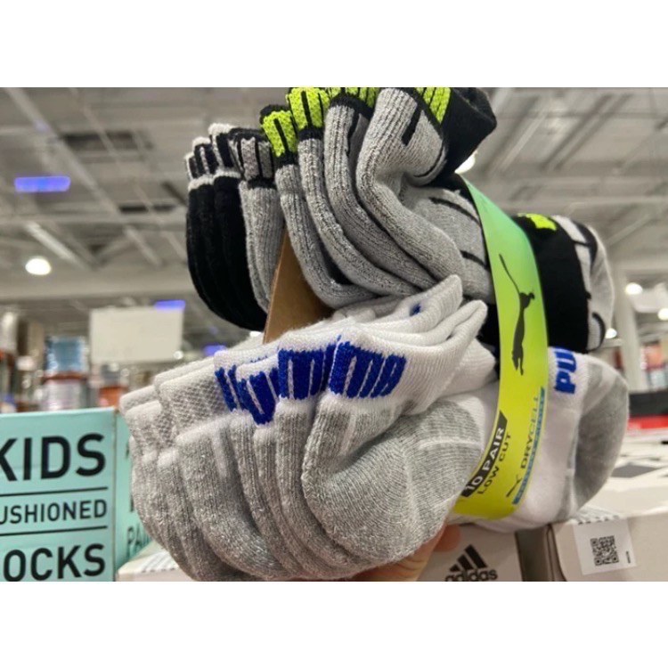 🎉現貨特價！PUMA 兒童短襪10雙入 適合鞋子尺寸19～21公分-吉兒好市多COSTCO代購-細節圖6