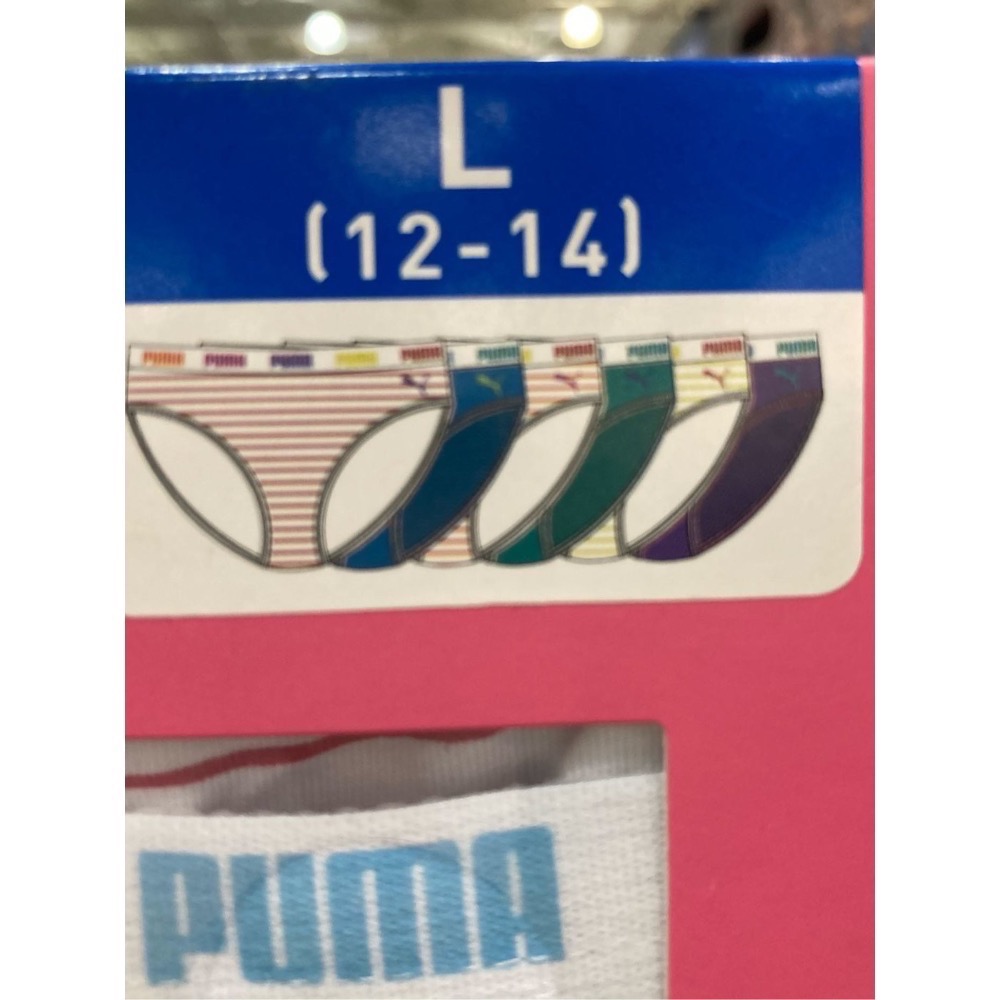 🎉現貨特價！PUMA 女童棉質內褲六入組 尺寸:S-XL-吉兒好市多COSTCO代購-細節圖3