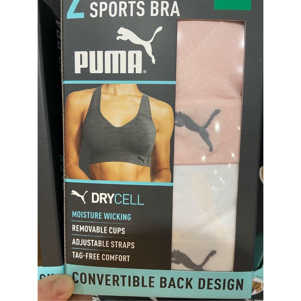 🎉現貨特價！PUMA 女運動內衣兩入組 尺寸:S~XL-吉兒好市多COSTCO代購-細節圖2