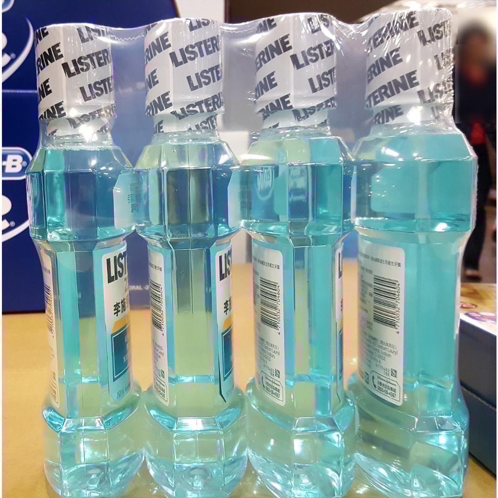 Listerine李施德霖漱口水(無酒精配方) 750毫升X4瓶入-吉兒好市多COSTCO代購-細節圖3