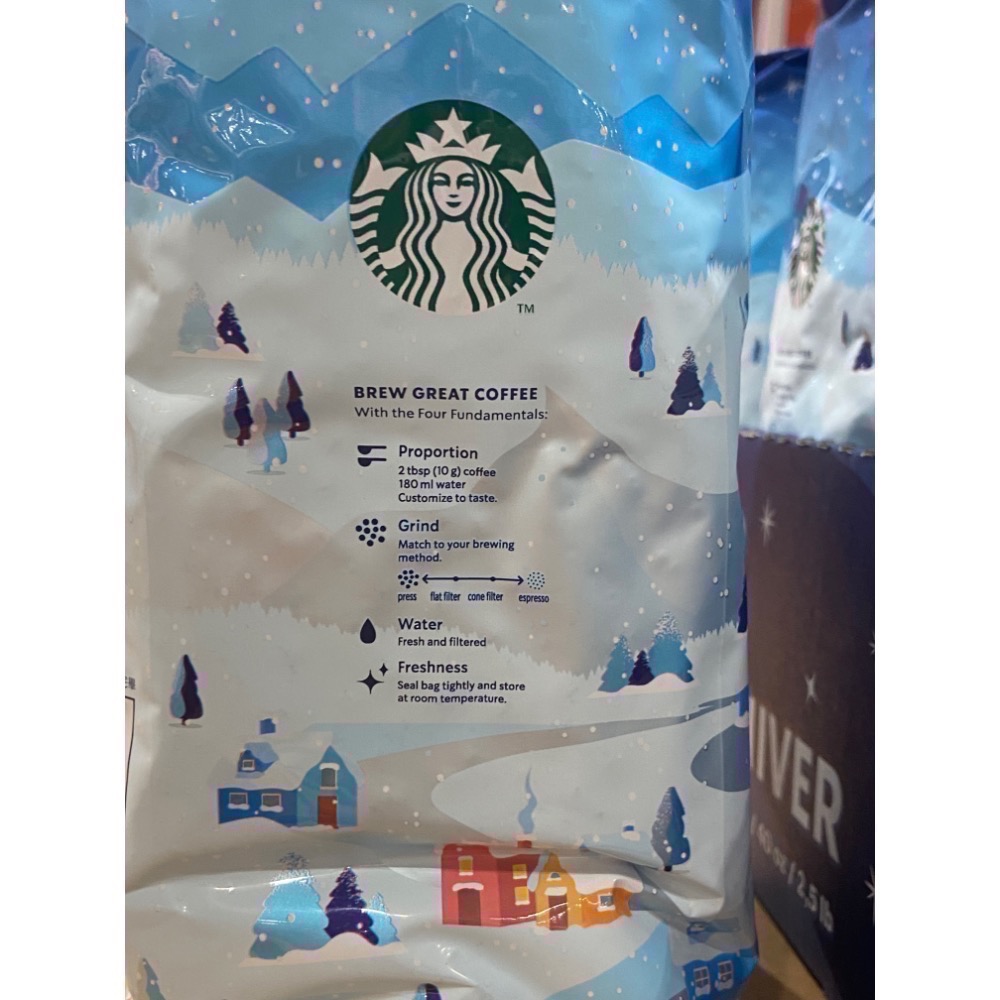🎉現貨特價！STARBUCKS 星巴克冬季限定咖啡豆 每包1.13公斤-吉兒好市多COSTCO代購-細節圖3