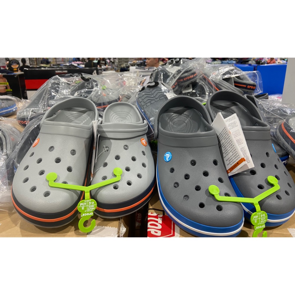 ￼CROCS  卡駱馳中性款涼鞋 美國尺寸(US):4~10 藍色/橘色-吉兒好市多COSTCO代購-細節圖2