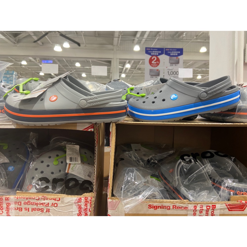 ￼CROCS  卡駱馳中性款涼鞋 美國尺寸(US):4~10 藍色/橘色-吉兒好市多COSTCO代購-細節圖3