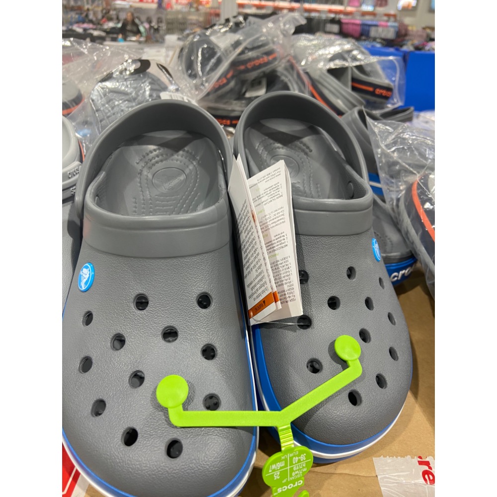 ￼CROCS  卡駱馳中性款涼鞋 美國尺寸(US):4~10 藍色/橘色-吉兒好市多COSTCO代購-細節圖4