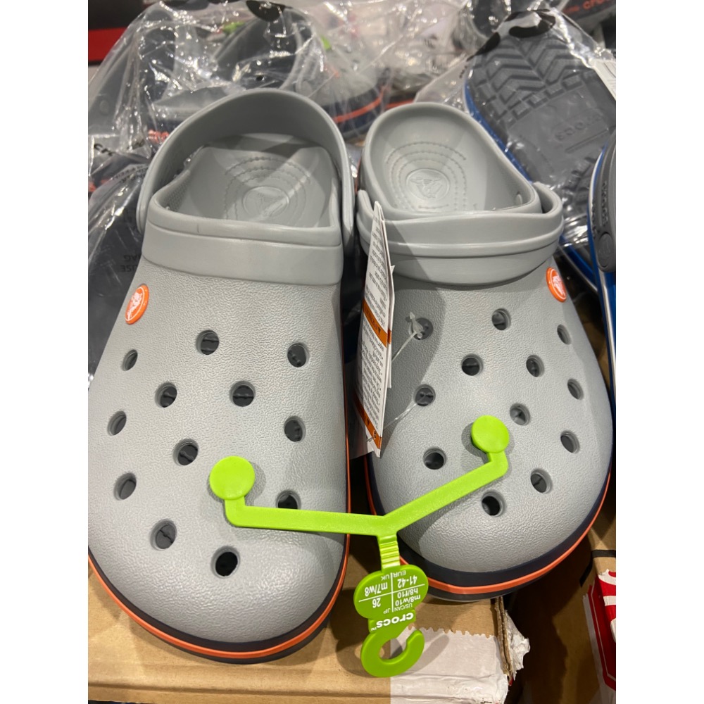 ￼CROCS  卡駱馳中性款涼鞋 美國尺寸(US):4~10 藍色/橘色-吉兒好市多COSTCO代購-細節圖5