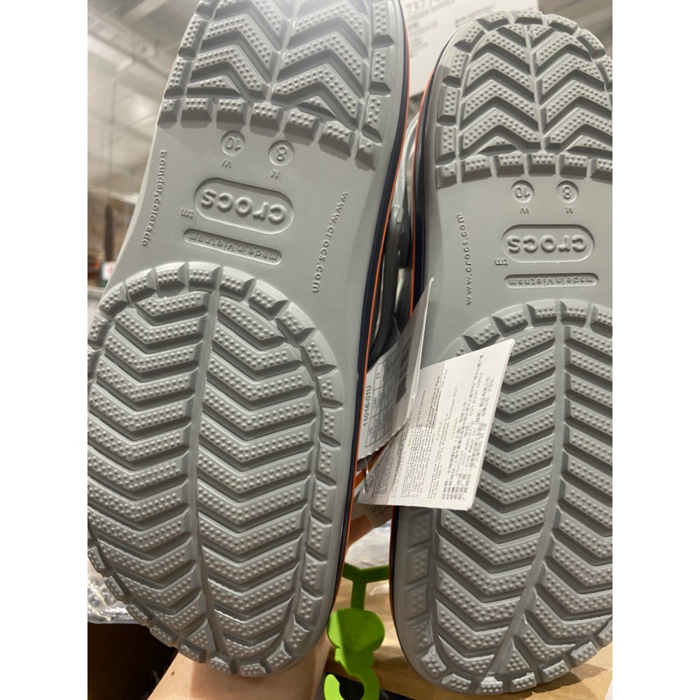 ￼CROCS  卡駱馳中性款涼鞋 美國尺寸(US):4~10 藍色/橘色-吉兒好市多COSTCO代購-細節圖7