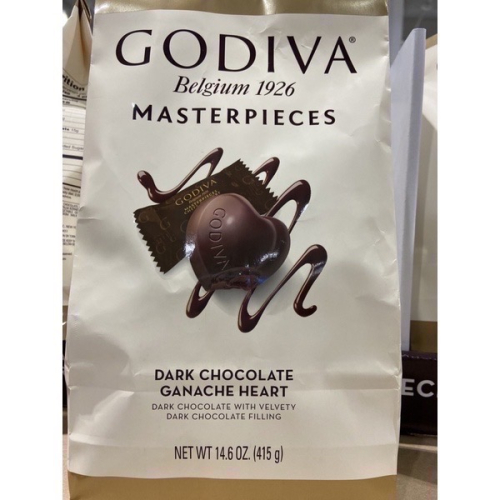GODIVA 心型黑巧克力(含餡) 415公克-吉兒好市多COSTCO代購