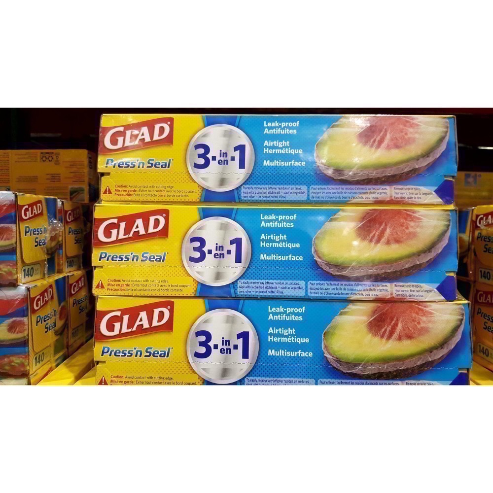 GLAD 強力保鮮膜3入 每捲30公分X43.4公尺-吉兒好市多COSTCO代購-細節圖2