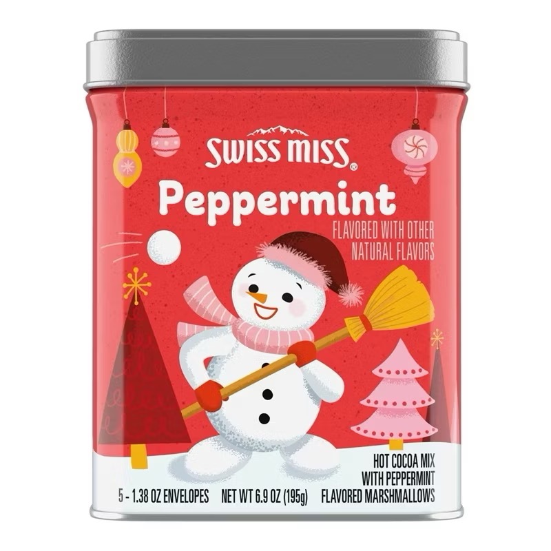 🎉限時特價！SWISS MISS 聖誕節可可粉禮盒組4罐入(含4口味，共780公克)-吉兒好市多COSTCO代購-細節圖4