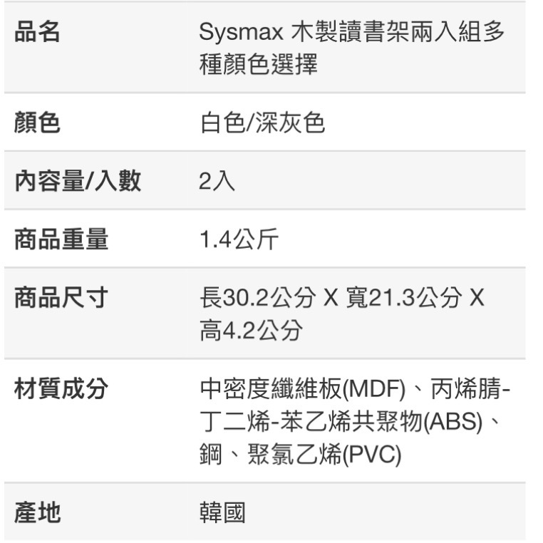 🎉現貨特價！SYSMAX 木製讀書架兩件裝 尺寸S 30.2X21.3X4.2公分-吉兒好市多COSTCO代購-細節圖11