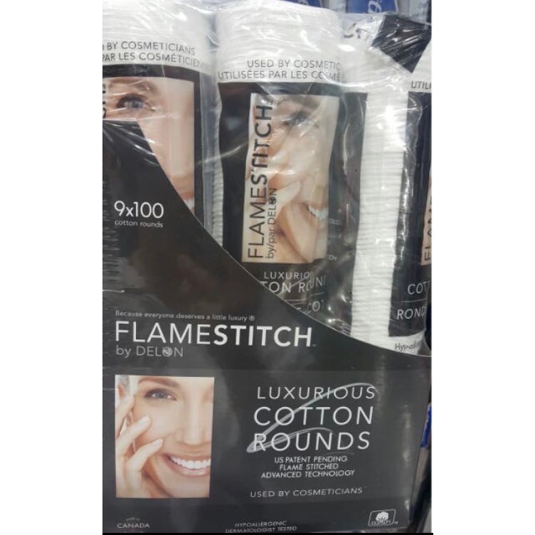DELON+加拿大進口化妝棉 100片9包-吉兒好市多COSTCO代購-細節圖3