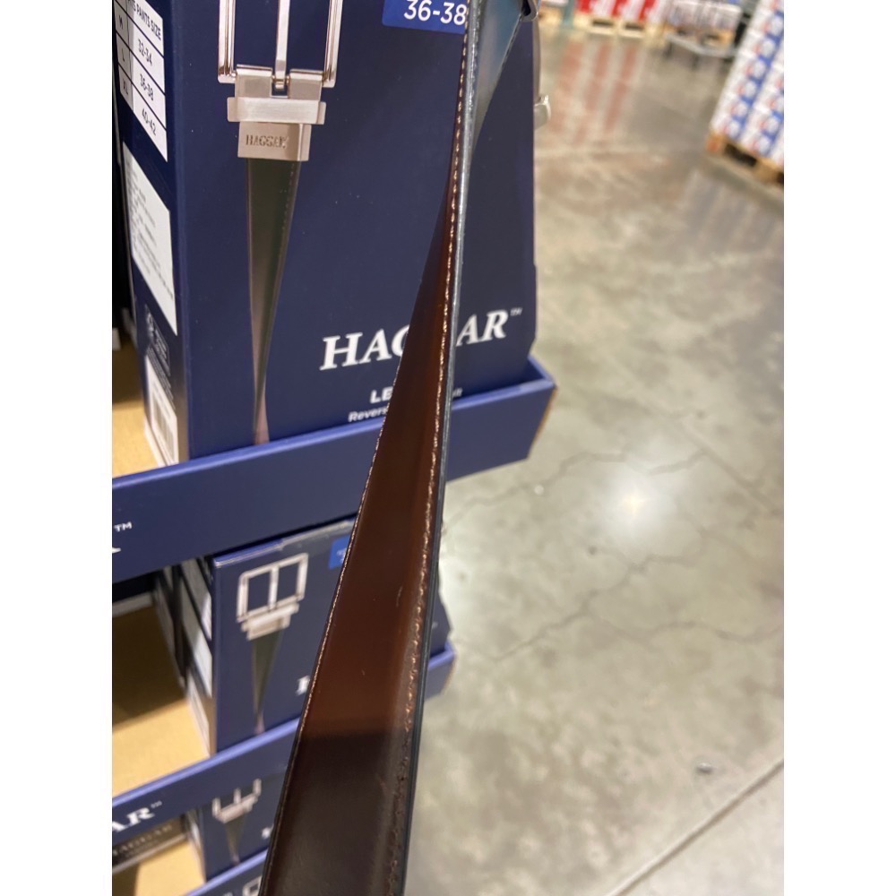 🎉現貨特價！HAGGAR 男雙面皮帶 雙面穿男皮帶 尺寸M/L/XL-吉兒好市多COSTCO代購-細節圖4