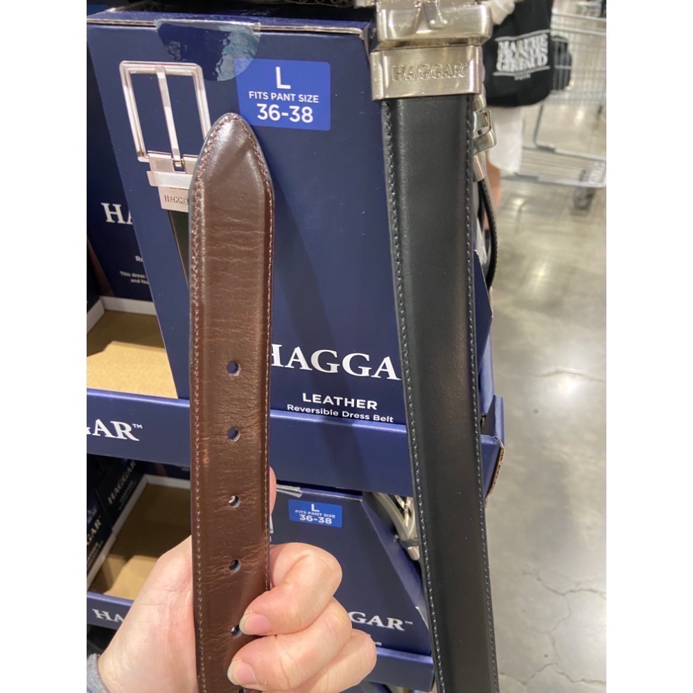 🎉現貨特價！HAGGAR 男雙面皮帶 雙面穿男皮帶 尺寸M/L/XL-吉兒好市多COSTCO代購-細節圖7