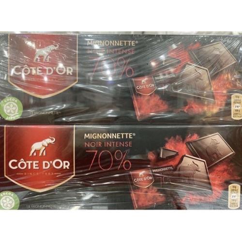 🎉現貨特價！COTE D＇OR 70%可可黑巧克力 180公克X2盒入-吉兒好市多COSTCO代購