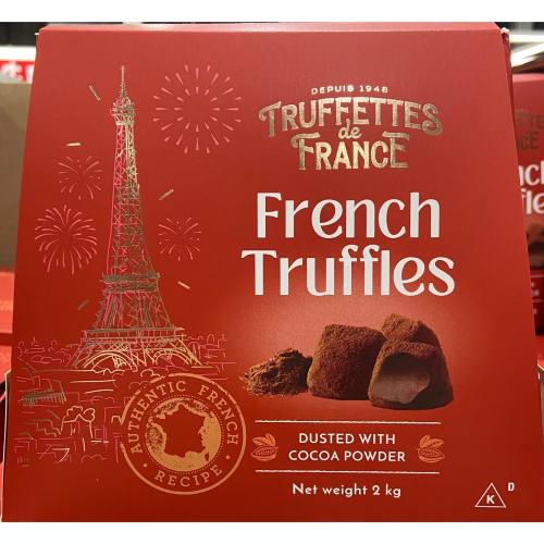 Truffettes de France 松露造型巧克力風味球 1公斤X2入-吉兒好市多COSTCO代購