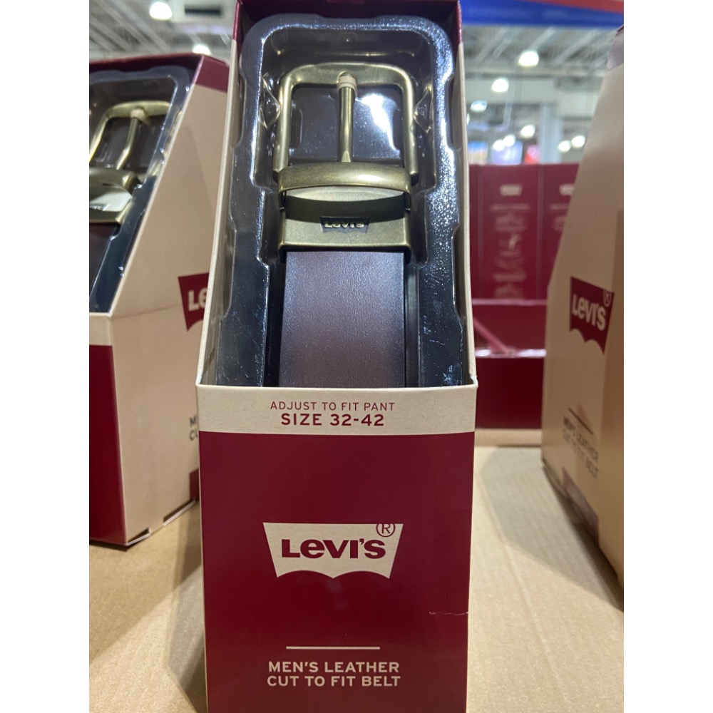 LEVI＇S 男用真皮皮帶 腰圍尺寸32~42吋 (黑色/咖啡)-吉兒好市多COSTCO代購-細節圖5