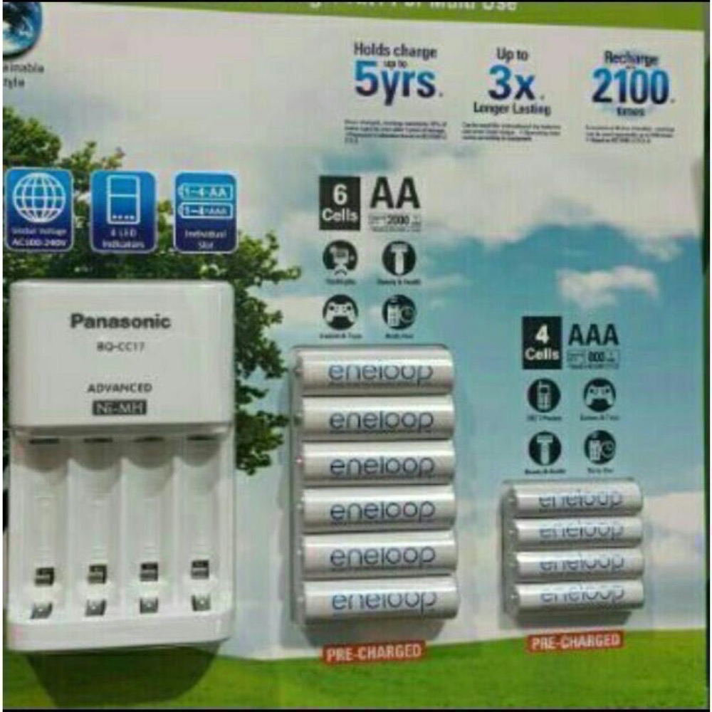 🎉現貨特價！PANASONIC ENELOOP充電器含電池組(6顆三號+4顆四號)-吉兒好市多COSTCO代購-細節圖2