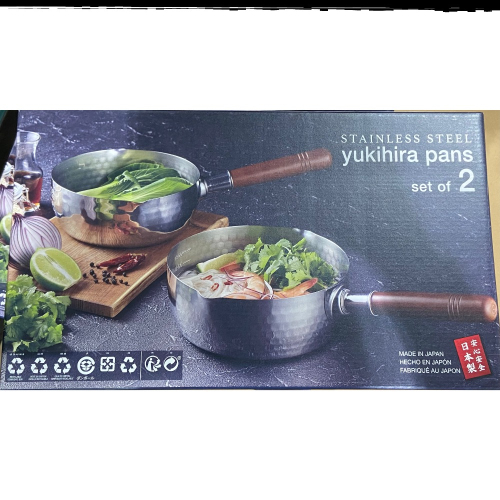 🎉限時特價！YUKIHIRA 日本製不鏽鋼木把湯鍋兩件組 18公分/20公分吉兒好市多COSTCO代購 吉兒好市多COSTCO代購