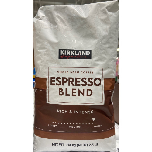 🆕新包裝！Kirkland Signature 科克蘭義式深焙咖啡豆 義式深度烘焙咖啡豆 1.13公斤-吉兒好市多C