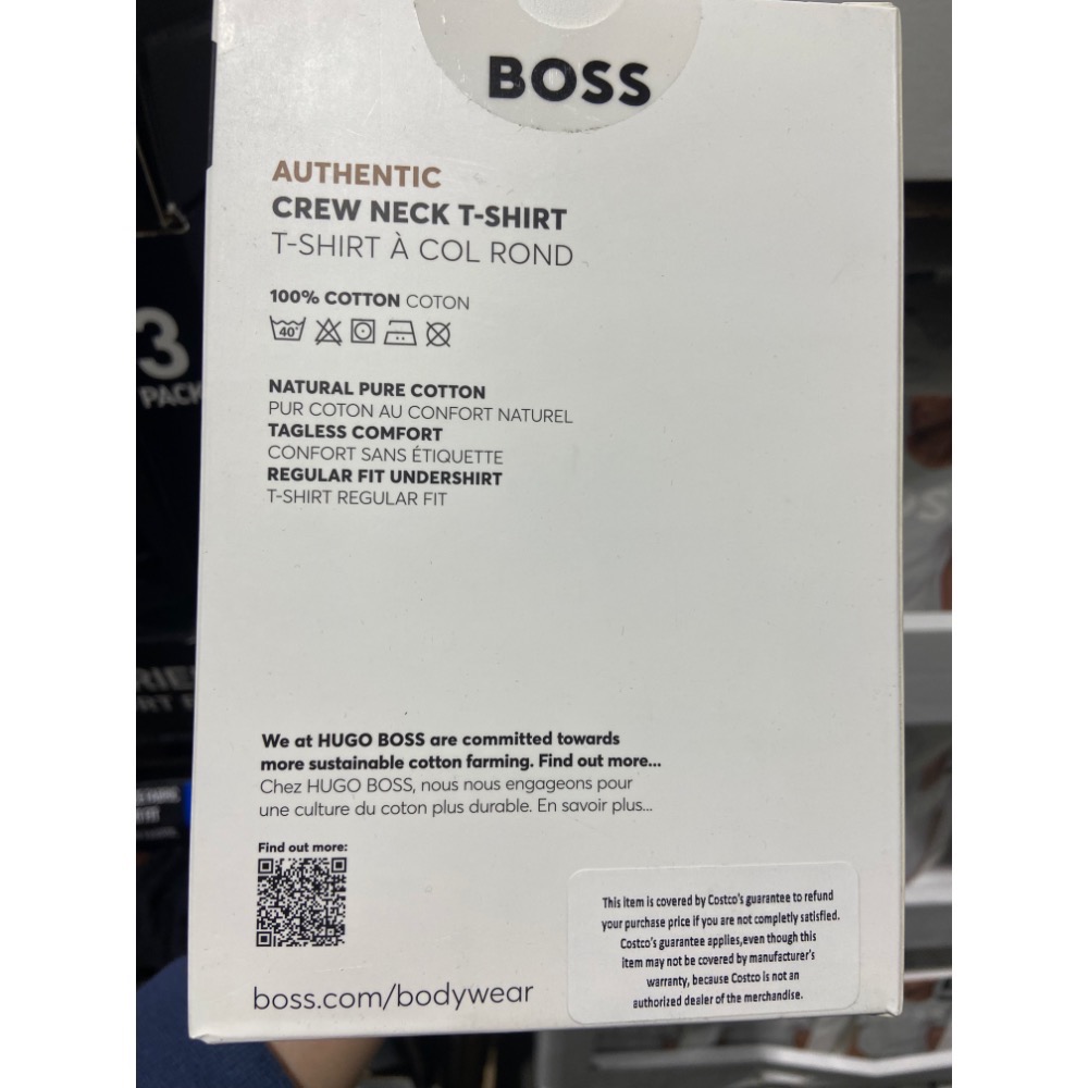 🎉現貨特價！HOGO BOSS 男內衣五入組 美國尺寸S~XL-吉兒好市多COSTCO代購-細節圖2