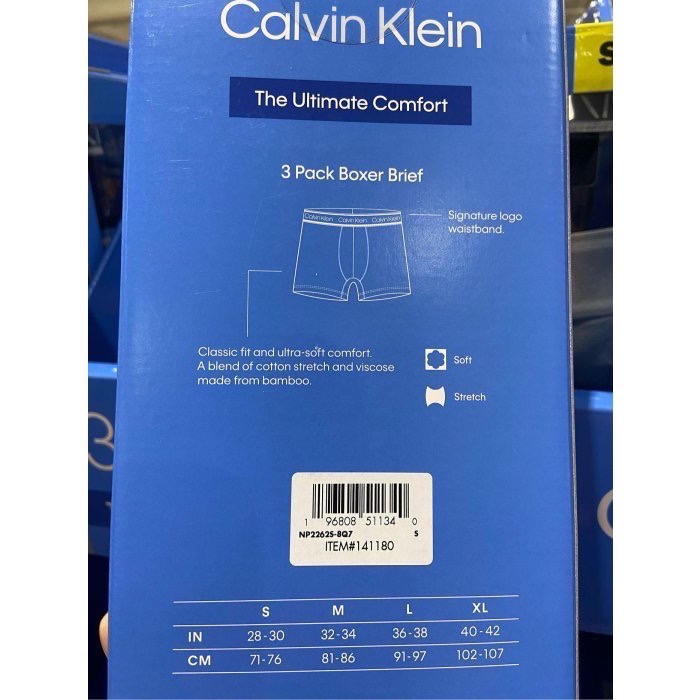 🎉現貨特價！CALVIN KLEIN 凱文克萊男竹纖維內褲三入組 美國尺寸S~XL-吉兒好市多COSTCO代購-細節圖6