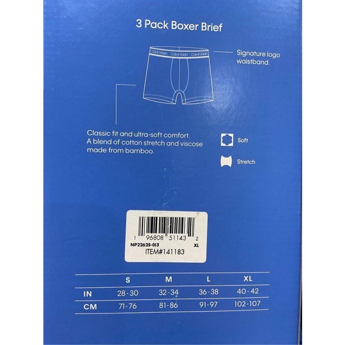 🎉現貨特價！CALVIN KLEIN 凱文克萊男竹纖維內褲三入組 美國尺寸S~XL-吉兒好市多COSTCO代購-細節圖7